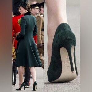 NIB Emmy London Rebecca Heels in Greenery ASO Kate Middleton EU 39 / UK 6 / US 9